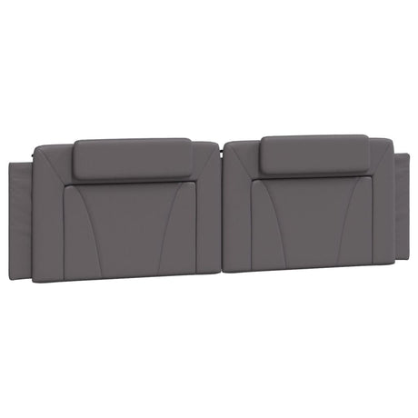Vidaxl hoofdbordkussen viana 180 cm kunstleer grijs
