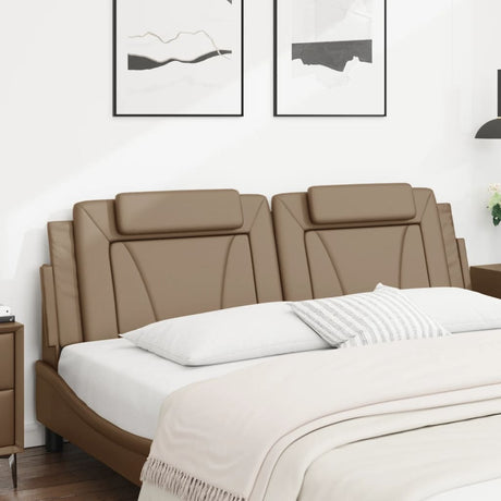 Vidaxl hoofdbordkussen viana 180 cm kunstleer cappuccinokleurig
