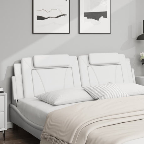Vidaxl hoofdbordkussen viana 183 cm kunstleer wit