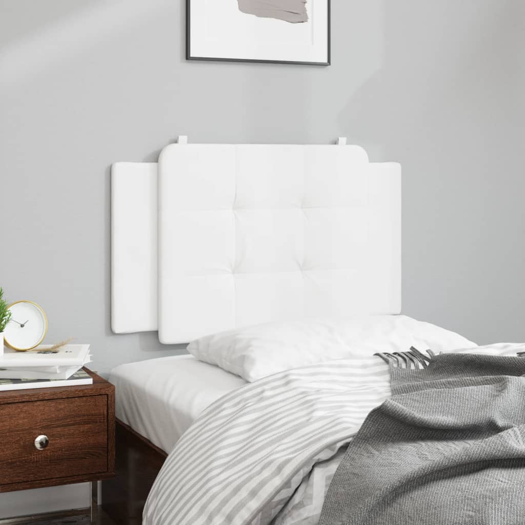 Vidaxl hoofdbordkussen zadar 90 cm kunstleer wit