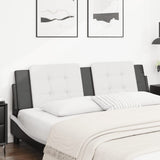 Vidaxl hoofdbordkussen zadar 180 cm kunstleer wit en zwart