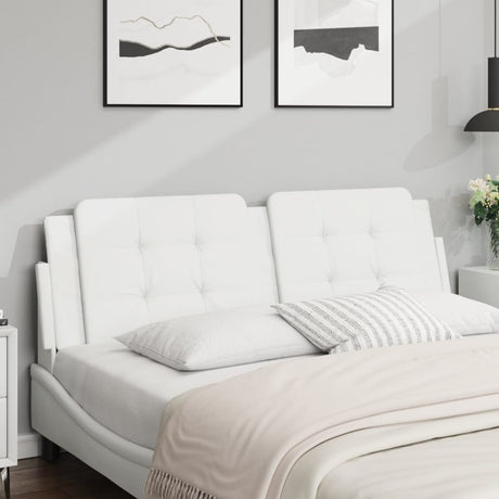 Vidaxl hoofdbordkussen zadar 152 cm kunstleer wit