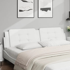 Vidaxl hoofdbordkussen zadar 193 cm kunstleer wit