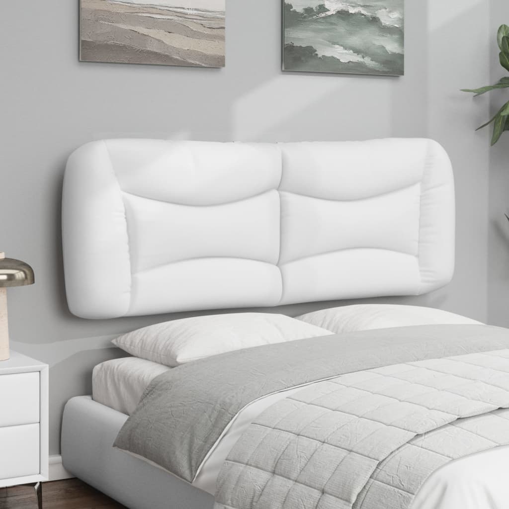 Vidaxl hoofdbordkussen hvar 137 cm kunstleer wit