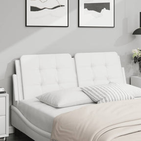 Vidaxl hoofdbordkussen zadar 137 cm kunstleer wit
