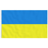 Vidaxxl Flagge mit Fahnenmast Ukraine 6,23 m Aluminium