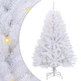 Vidaxl kunstkerstboom 150 led's pvc en staal wit