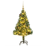 VidaXL Künstlicher Weihnachtsbaum 150 LEDs, Kugeln und Schnee 150 cm