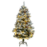 VidaXL Künstlicher Weihnachtsbaum mit Scharnieren 150 LEDs und Weihnachtskugeln 150 cm