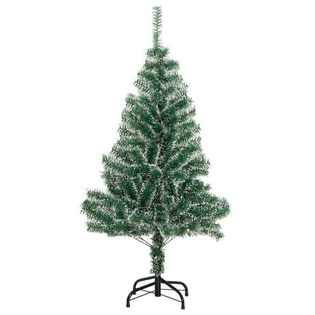 VidaXL Künstlicher Weihnachtsbaum mit 150 LEDs, Kugeln und Schnee 120 cm