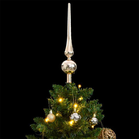 VidaXL Künstlicher Weihnachtsbaum mit Scharnieren 150 LED und Weihnachtskugeln 120 cm