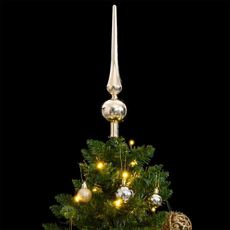 VidaXL Künstlicher Weihnachtsbaum mit Scharnieren 150 LEDs und Weihnachtskugeln 150 cm