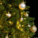 VidaXL Künstlicher Weihnachtsbaum mit Scharnieren 150 LEDs und Weihnachtskugeln 150 cm