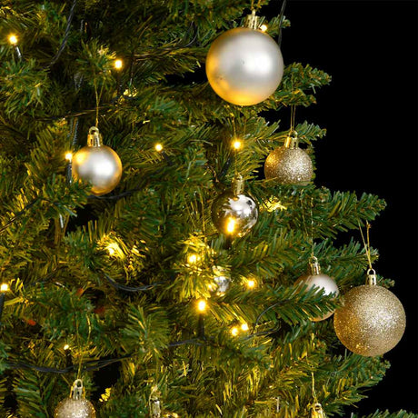 VidaXL Künstlicher Weihnachtsbaum mit Scharnieren 150 LEDs und Weihnachtskugeln 150 cm