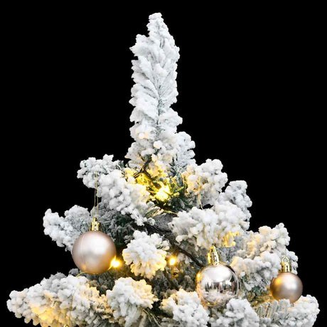 VidaXL Künstlicher Weihnachtsbaum mit Scharnieren 150 LEDs und Weihnachtskugeln 150 cm