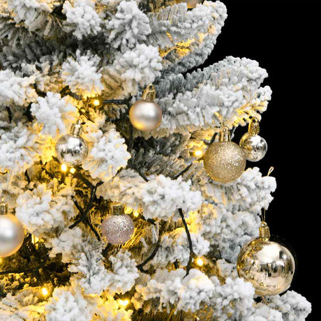 VidaXL Künstlicher Weihnachtsbaum mit Scharnieren 150 LEDs und Weihnachtskugeln 150 cm