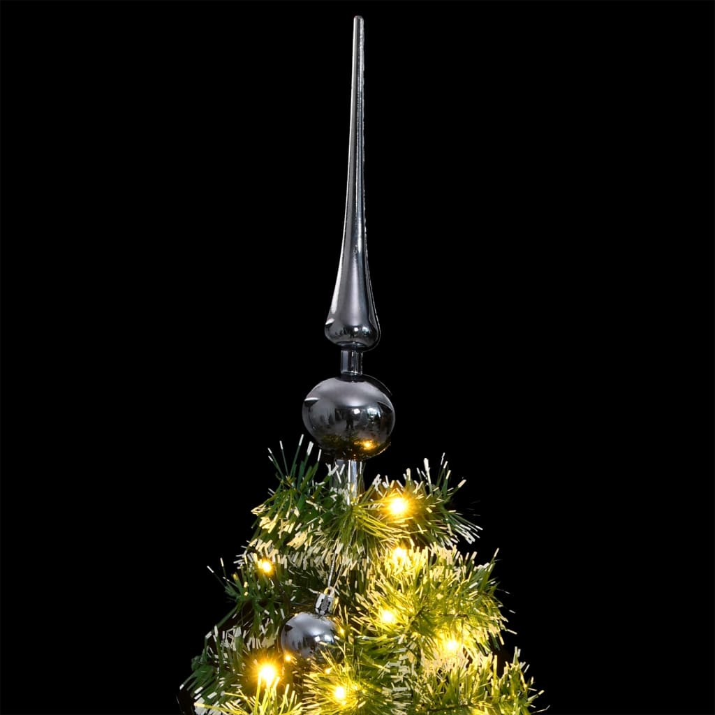 VidaXL Künstlicher Weihnachtsbaum mit 150 LEDs, Kugeln und Schnee 120 cm