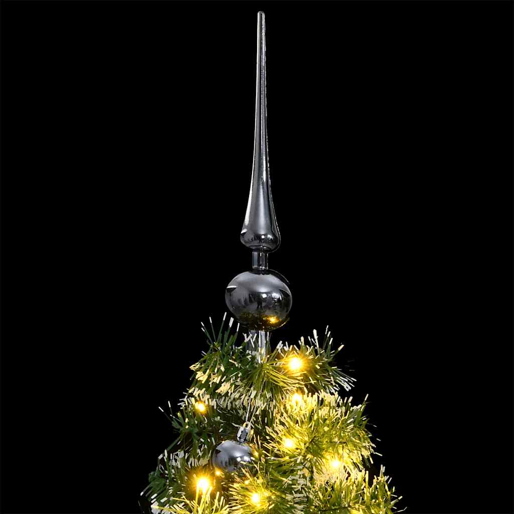 VidaXL Künstlicher Weihnachtsbaum mit Scharnieren 150 LED und Weihnachtskugeln 120 cm