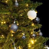 VidaXL Künstlicher Weihnachtsbaum mit Scharnieren 150 LED und Weihnachtskugeln 120 cm
