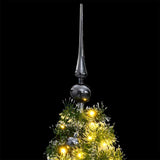 VidaXL Künstlicher Weihnachtsbaum mit Scharnieren 150 LEDs und Weihnachtskugeln 150 cm