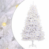 Vidaxl kunstkerstboom 300 led's pvc en staal wit