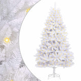 Vidaxl kunstkerstboom 300 led's pvc en staal wit