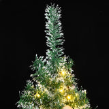 VidaXL Künstlicher Weihnachtsbaum mit 300 LEDs, Kugeln und Schnee 180 cm