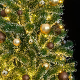 VidaXL Künstlicher Weihnachtsbaum mit 300 LEDs, Kugeln und Schnee 180 cm