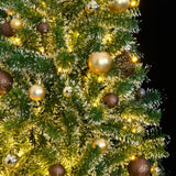 VidaXL Künstlicher Weihnachtsbaum mit 300 LEDs, Kugeln und Schnee 240 cm