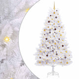 Vidaxl kunstkerstboom 270 cm pvc en staal wit
