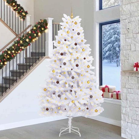 Vidaxl kunstkerstboom 300 cm pvc en staal wit