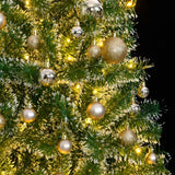 VidaXL Künstlicher Weihnachtsbaum mit 300 LEDs, Kugeln und Schnee 180 cm