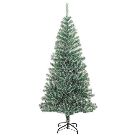 VidaXL Künstlicher Weihnachtsbaum mit 300 LEDs, Kugeln und Schnee 210 cm