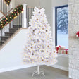 Vidaxl kunstkerstboom 270 cm pvc en staal wit