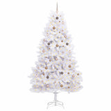 Vidaxl kunstkerstboom 270 cm pvc en staal wit