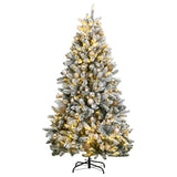 VidaXL Künstlicher Weihnachtsbaum mit Scharnieren 300 LEDs und Weihnachtskugeln 180 cm