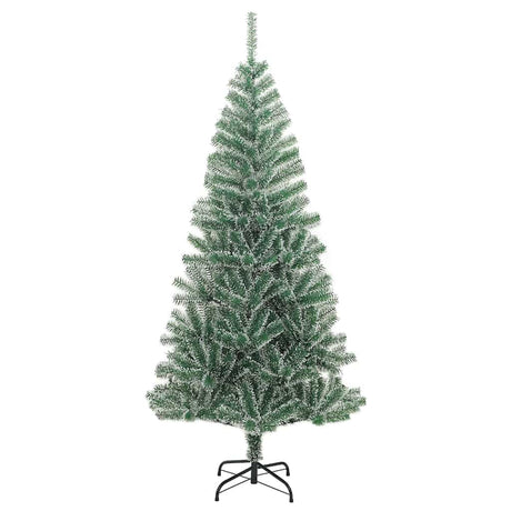 VidaXL Künstlicher Weihnachtsbaum mit 300 LEDs, Kugeln und Schnee 210 cm