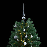 VidaXL Künstlicher Weihnachtsbaum mit Scharnieren 300 LEDs und Weihnachtskugeln 210 cm