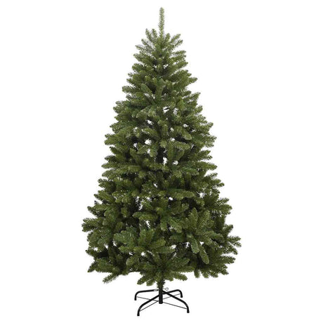 VidaXL Künstlicher Weihnachtsbaum mit Scharnieren 300 LEDs und Weihnachtskugeln 210 cm