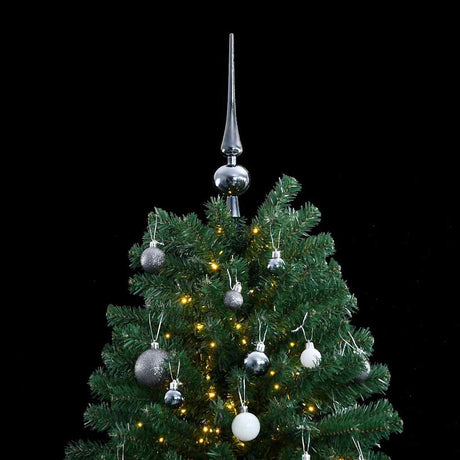VidaXL Künstlicher Weihnachtsbaum mit Scharnieren 300 LEDs und Weihnachtskugeln 240 cm