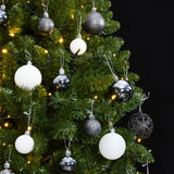 VidaXL Künstlicher Weihnachtsbaum mit Scharnieren 300 LEDs und Weihnachtskugeln 270 cm
