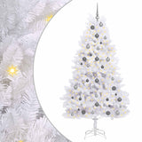 Vidaxl kunstkerstboom wit 106 x 106 x 210 cm pvc en metaal