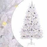 Vidaxl kunstkerstboom 240 cm pvc en staal wit