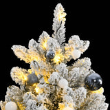 VidaXL Künstlicher Weihnachtsbaum mit Scharnieren 300 LEDs und Weihnachtskugeln 180 cm