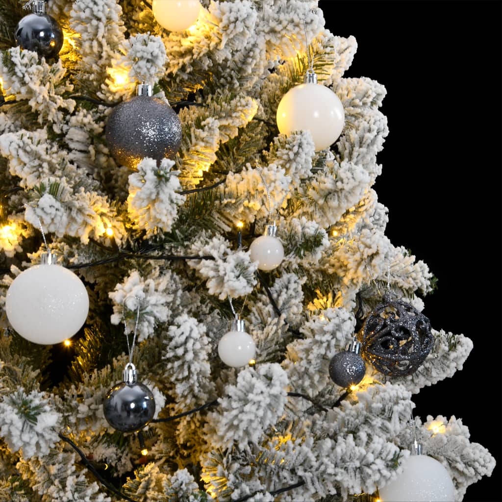 VidaXL Künstlicher Weihnachtsbaum mit Scharnieren 300 LEDs und Weihnachtskugeln 180 cm