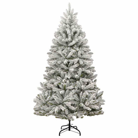 Vidaxl kunstkerstboom met scharnieren 300 led's en kerstballen 240 cm