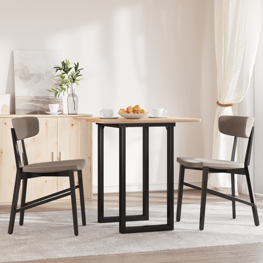 Vidaxl eettafelpoten o-frame 60x50x73 cm staal