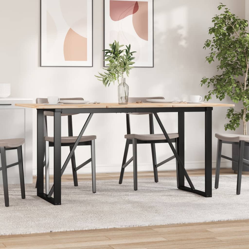 Vidaxl eettafelpoten o-frame 140x60x73 cm staal