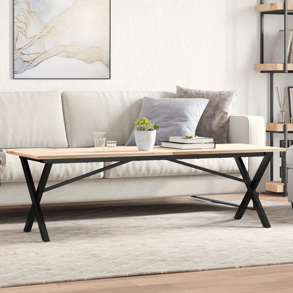 Vidaxl salontafelpoten x-frame 140x30x43 cm staal
