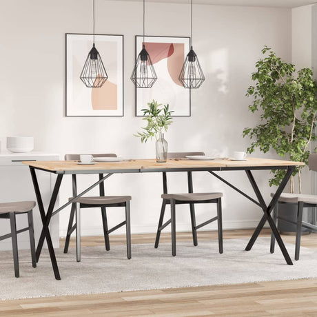 Vidaxl eettafelpoten x-frame 160x80x73 cm staal